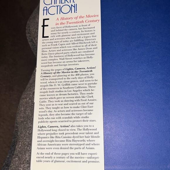 LIGHTS CAMERA ACTION A HISTORY OF THE MOVIES IN THE TWENTIETH CENTURY VTG BOOK - Picture 5 of 17